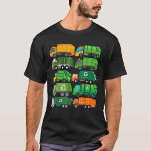 T-shirt Jour de recyclage des déchets de camion poubelle T