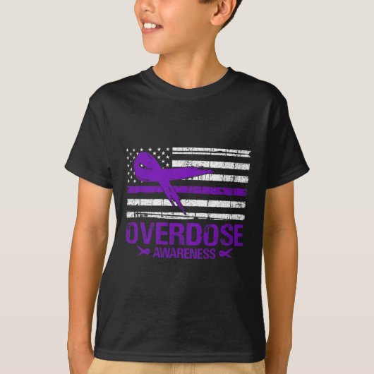 T-shirt Jour de sensibilisation à la surdose États-Unis Dr (Devant)