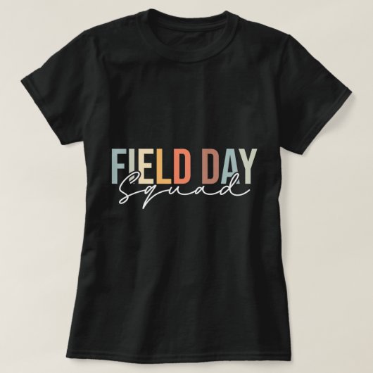 T-shirt Jour De Terrain Escadron Enseignant Étudiant Cool (Design devant)