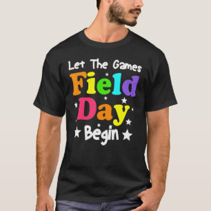 T-shirt Jour De Terrain Laisser Les Jeux Commencer Dernier