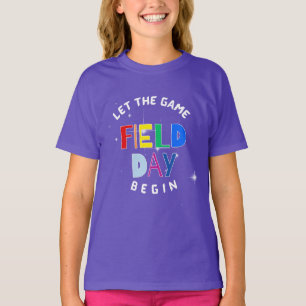 T-shirt Jour de terrain scolaire Équipe de soutien de l'éq