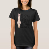 T-shirt Jour de test No Prob Llama Jour de test enseignant (Devant)