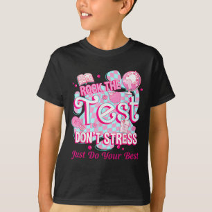 T-shirt Jour de test Rock The Test Motivation pour enseign