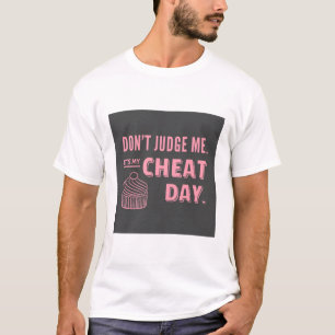 T-shirt Jour de triche avec Cupcake Rose