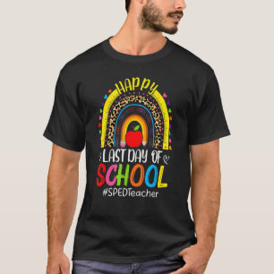 T-shirt Jour dernier De L'École Enseignant De Spiritueux L