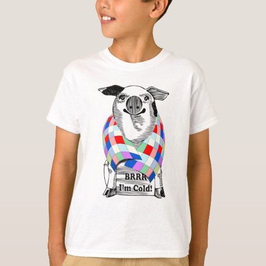 T-shirt Jour des cochons dans une couverture (Devant)