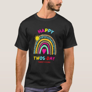 T-shirt Jour des femmes Joyeuses Deux Jours Mardi 2 22 22 