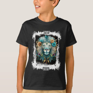 T-shirt Jour Des Lions Colorés D'Afrique