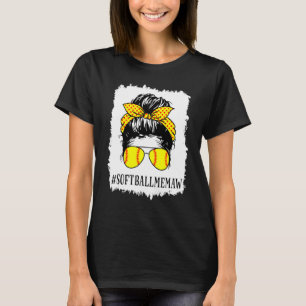 T-shirt Jour des mères de baseball de balle douce Memaw Li