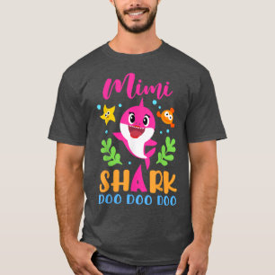 T-shirt Jour des mères de la famille Mimi Shark Mimi