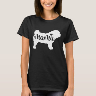 T-shirt Jour des mères de Shar Pei Mama Chien Maman Paw Te