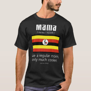 T-shirt Jour des mères du drapeau des patriotes ougandais