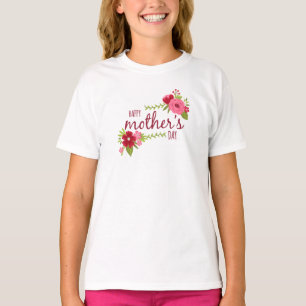 T-shirt Jour des mères florales élégantes   Chemise