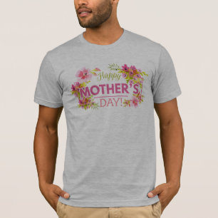T-shirt Jour des mères florales élégantes   Chemise