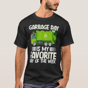 T-shirt Jour des ordures Costume de gestion des déchets po