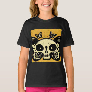 T-shirt Jour des papillons morts Woodcut 1