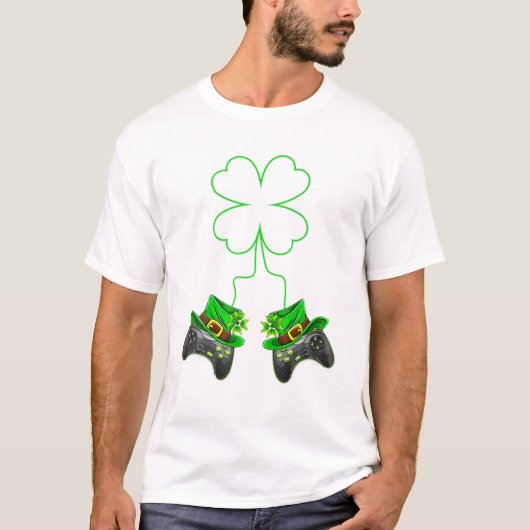 T-shirt Jour des Patricks Shamrock des adolescents (Devant)