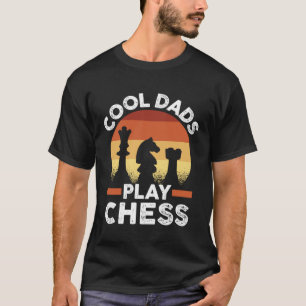 T-shirt Jour des Pères Joueur d'échecs Rétro Cool Dads Jou