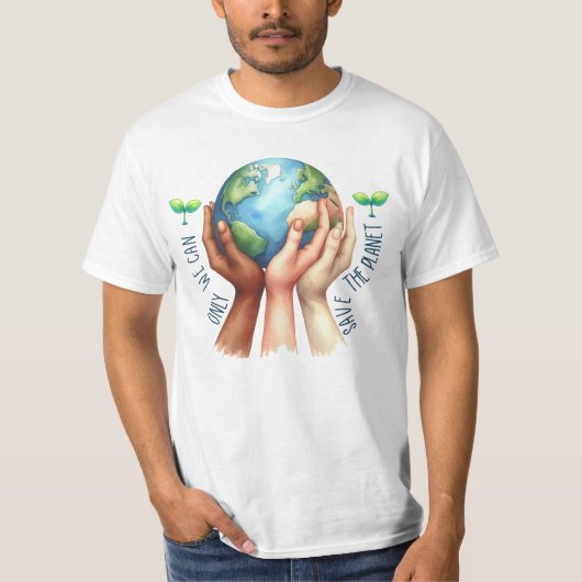 T-shirt Jour des terres 22 Avril Recycle Sauver L'Environn (Devant)