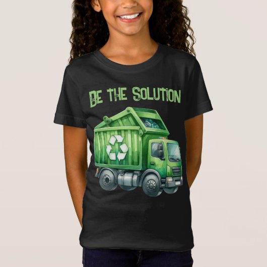 T-Shirt Jour des terres 22 avril Recycle Truck Be The Solu (Devant)