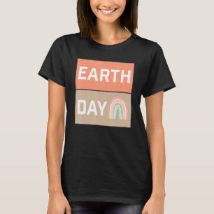 T-shirt Jour des terres Boho Rainbow Hippie en plein air R