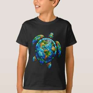 T-shirt Jour des terres Chemise Tortue Mer Sauvez La Planè