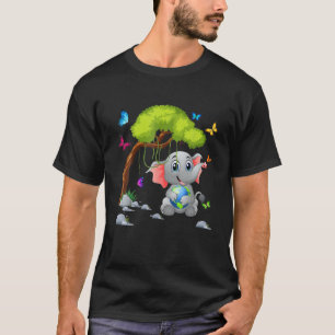 T-shirt Jour des terres Elephant Happy Jour des terres 202