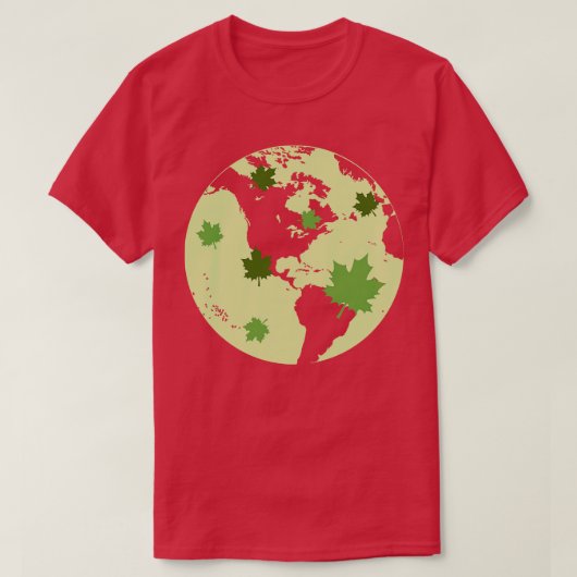T-shirt Jour des terres Globe (Design devant)