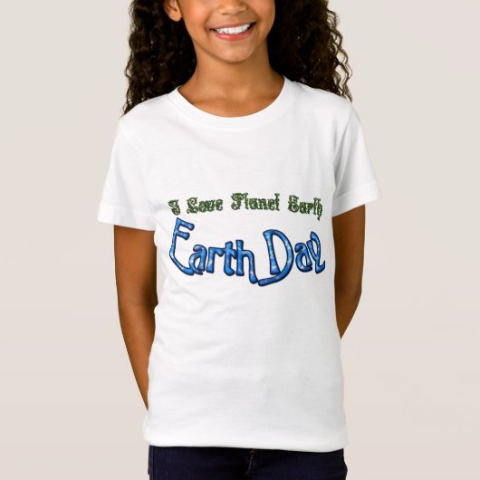 T-Shirt JOUR DES TERRES I Love Planet Earth Kids' Eco Shir (Devant)