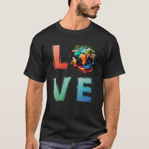 T-shirt Jour des terres LOVE pour la protection de la Terr