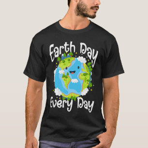 T-shirt Jour des terres mignon chaque jour Sauvez notre pl