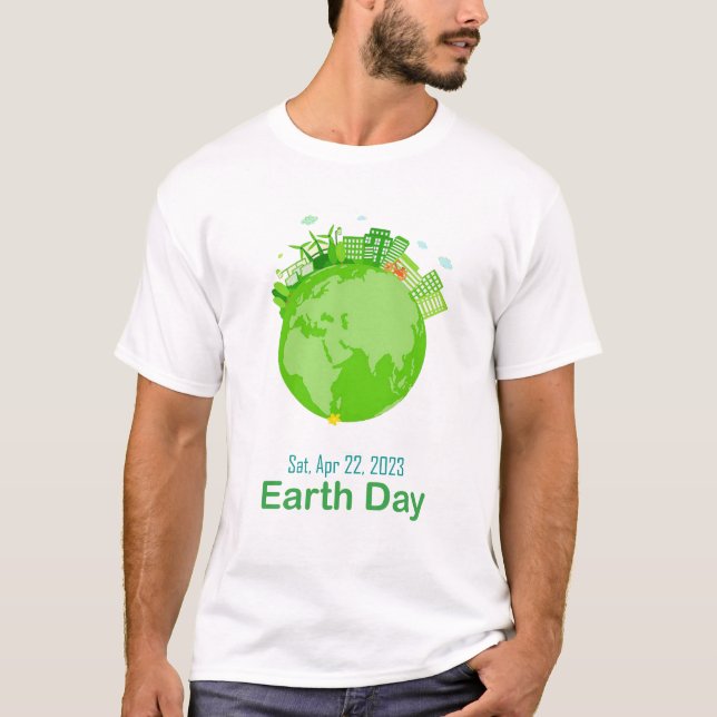 T-shirt jour des terres mondial 2023 assis 22 avril (Devant)