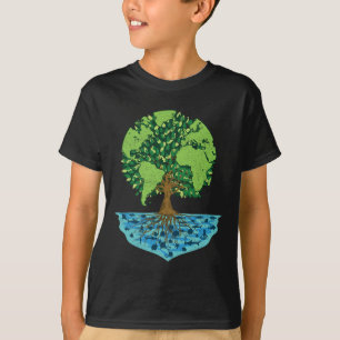 T-shirt Jour des terres Mondial Sauvez La Forêt Mer Nature