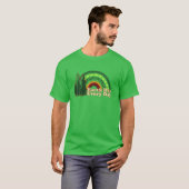 T-shirt Jour des terres quotidien Rainbow Pine Tree Design (Devant entier)