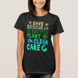 T-shirt Jour des terres Sauver les abeilles Secourir les a