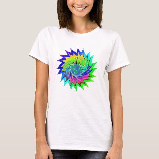 T-shirt Jour des terres ~ Sunburst (Devant)