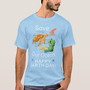 T-shirt jour des terres tous les jours, devenez écolo, Sau
