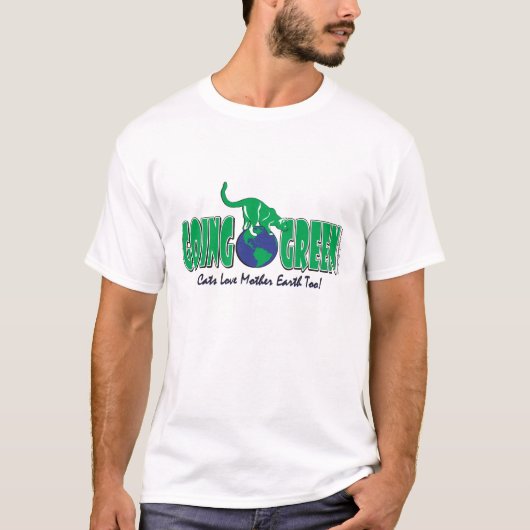 T-shirt Jour des terres vert (Devant)