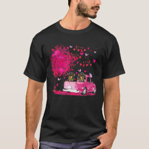 T-shirt Jour des Valentines de Joyeux Camion Dachshund Cou