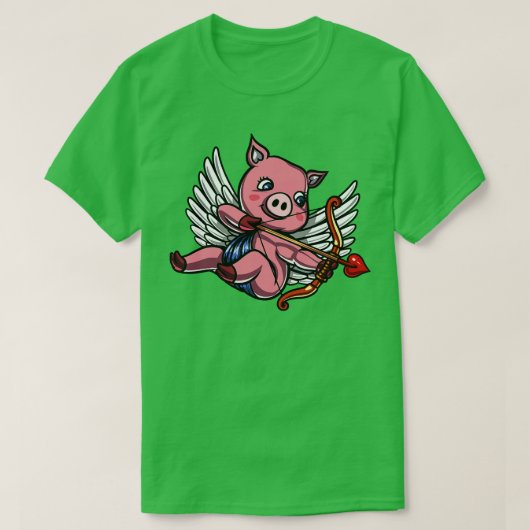 T-shirt Jour des Valentines de porc (Design devant)