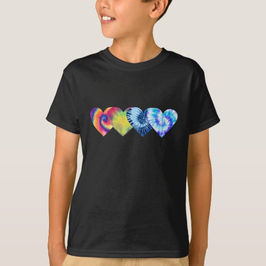 T-shirt  Jour des Valentines des Coeurs de Teinture Cute (Devant)