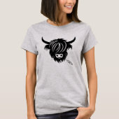 T-shirt Jour des Valentines Grises des Couples de Vaches d (Devant)