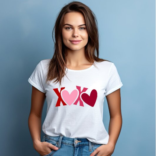 T-shirt Jour des Valentines "XOXO"