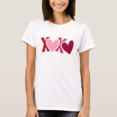 T-shirt Jour des Valentines "XOXO" (Devant)