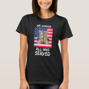 T-shirt Jour des vétérans Vétéran fier Nous honorons tous
