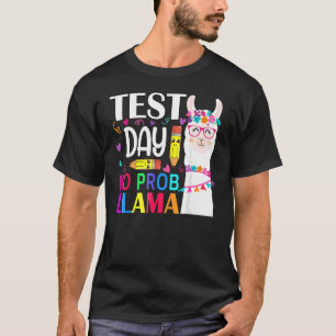 T-shirt Jour d'essai No Prob Llama Llama Professeur Le Jou