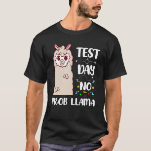 T-shirt Jour d'essai No Prob Llama Teacher Jour d'essai po