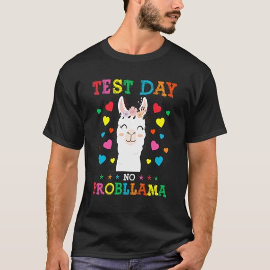 T-shirt Jour d'essai No Prob Llama Test Jour d'essai (Devant)
