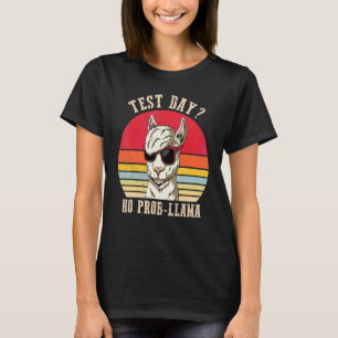 T-shirt Jour d'essai No Prob Llama Test Jour Enseignants R
