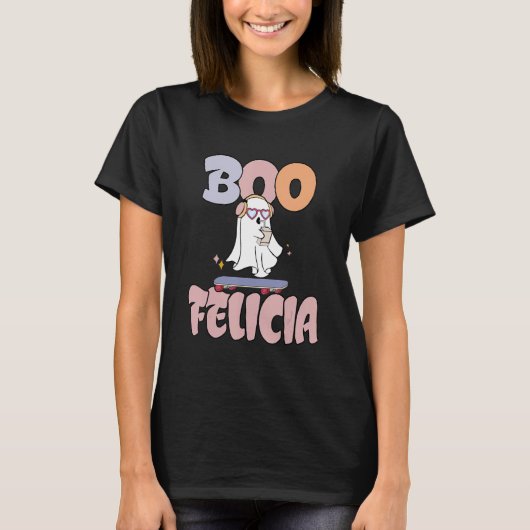 T-shirt Jour d'Halloween Boo Felicia (Devant)